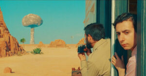 This featured image is for Edmund Stone's review for Asteroid City.