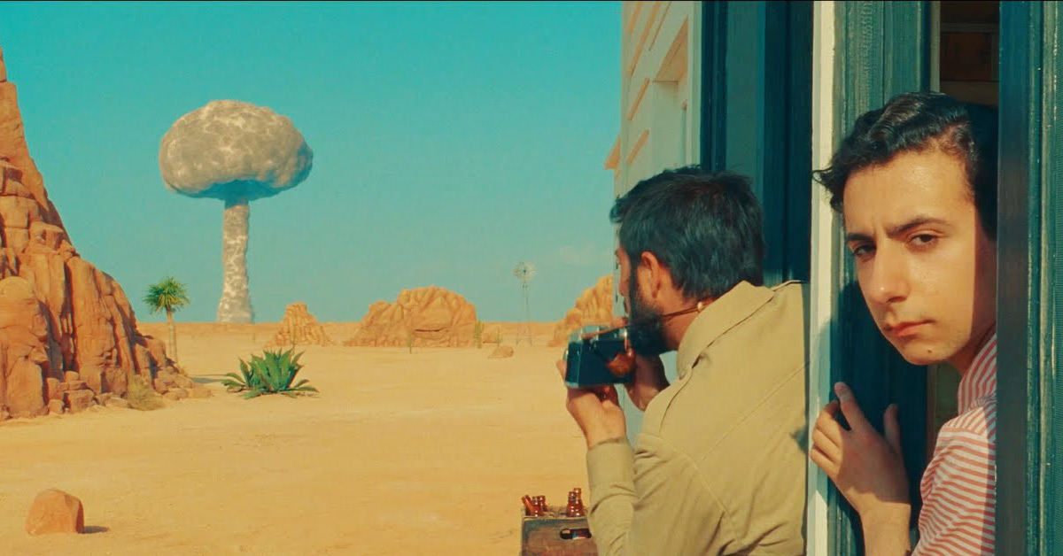 This featured image is for Edmund Stone's review for Asteroid City.